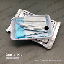 Kit d&#39;examen des instruments dentaires jetable